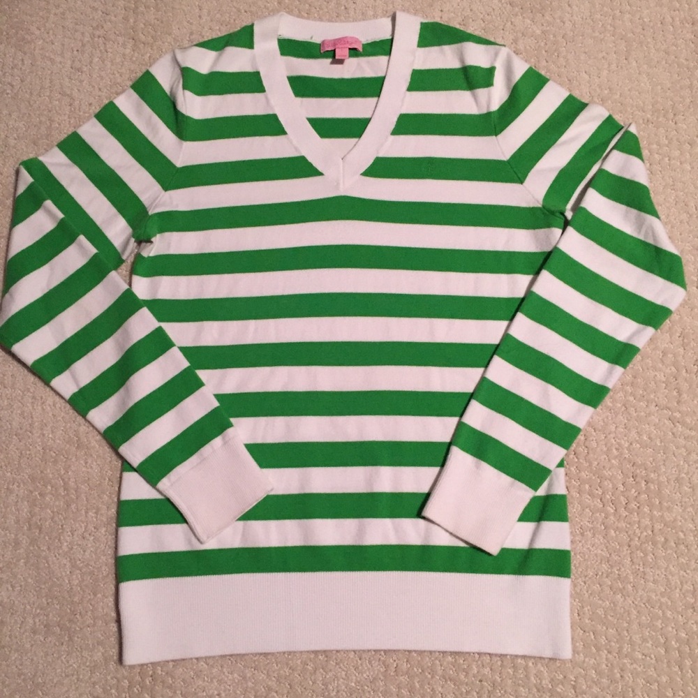 [Lilly Pulitzer] V-Neck striped sweater